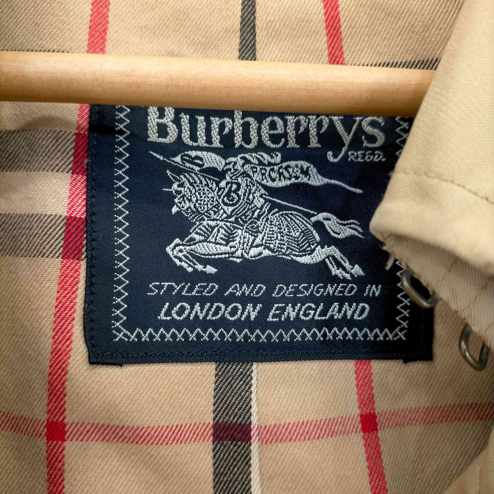 バーバリーズ BURBERRYS 60S~70S 小文字タグ イングランド製 裏地ノバ