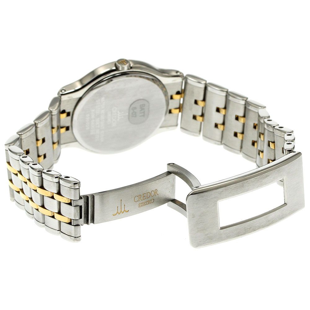 【美品】セイコー SEIKO 8J86-6A00 クレドール デイト クォーツ セイコー SEIKO 8J86-6A00 クレドール デイト K18YGベゼル クォーツ