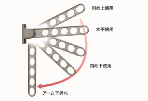 川口技研 窓壁用物干し ホスクリーン HKL-85-LB ライトブロンズ 1本