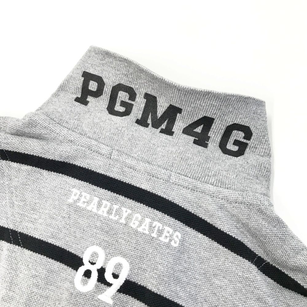【PEARLYGATES】パーリーゲイツ ポロシャツ 半袖 LL 刺繍 ワッペン PEARLY GATES パーリーゲイツ 半袖ポロシャツ ワッペン ホワイト