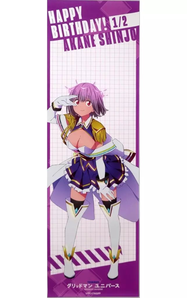 中古】タペストリー 新条アカネ(ニューオーダー) -SSSS.BIRTHDAY- 耐水