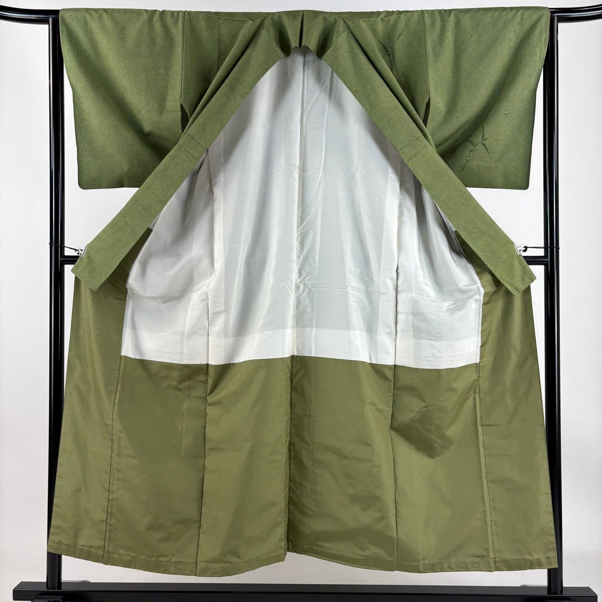 付下げ 身丈153cm 裄丈64cm M 薄物 縦絽 燕 段縞 灰白 正絹 名品 中古 付下げ 身丈156cm 裄丈64cm M 紗絽袷 霞 ぼかし 灰色 正絹 秀品 中古