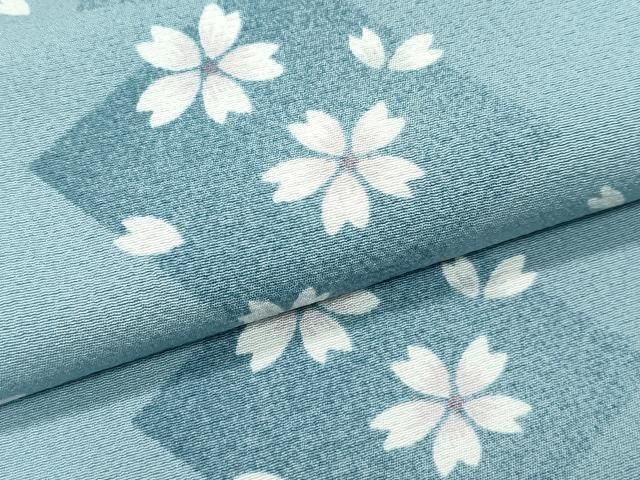 平和屋着物□極上 小紋 色紙重ね舞桜文様 暈し染め 逸品 未使用  