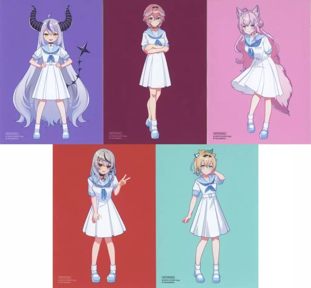 中古】キャラカード 秘密結社holoX L判ブロマイド(5枚セット