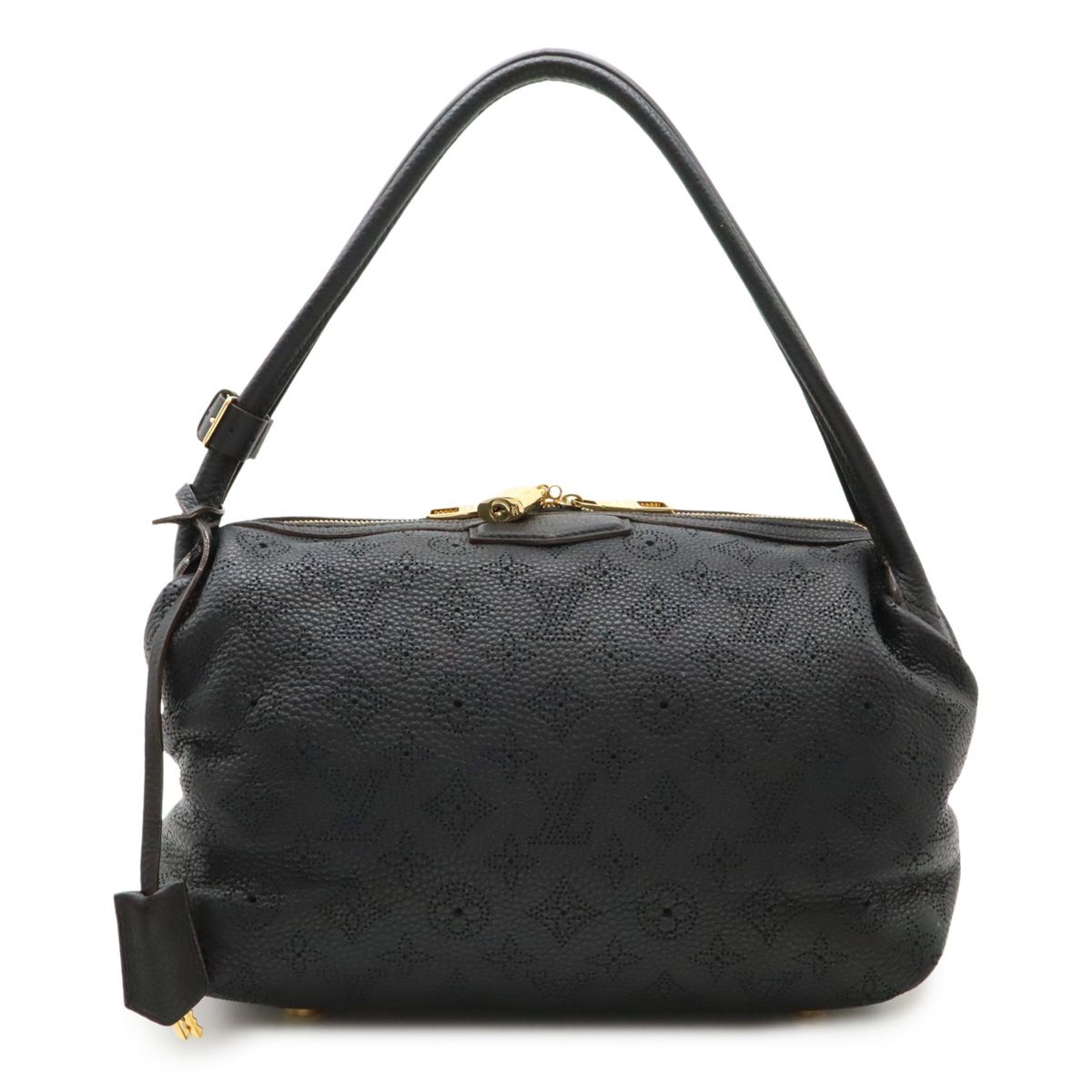 LOUIS VUITTON ルイ ヴィトン モノグラムマヒナ ガラテアPM トートバッグ ショルダーバッグ 肩掛け レザー ノワール 黒 ブラック M93814