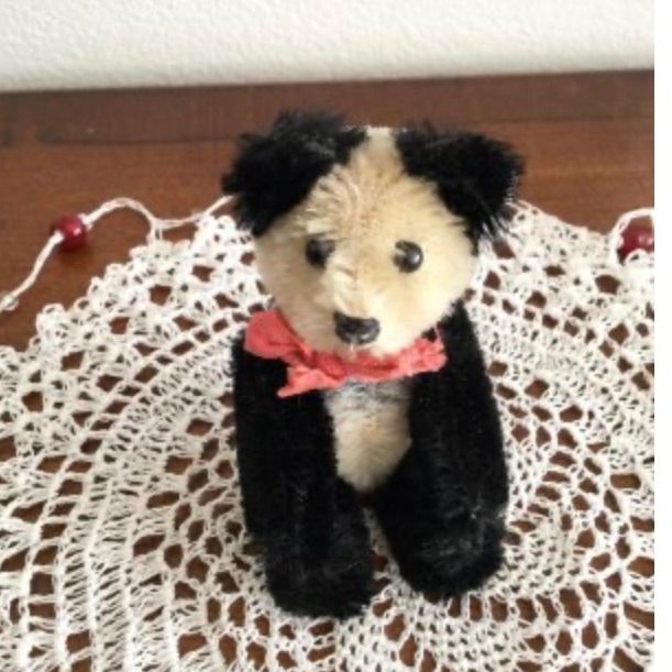 ヴィンテージシュコのパンダ テディベア かわいい テディベア ピンク