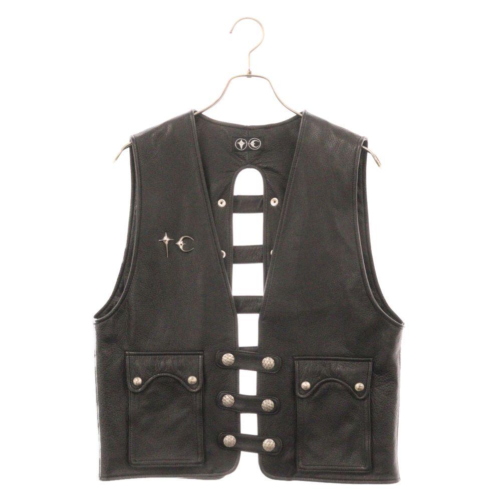 THUG CLUB (サグクラブ) GOAT SKIN LEATHER VEST ゴートスキン レザー