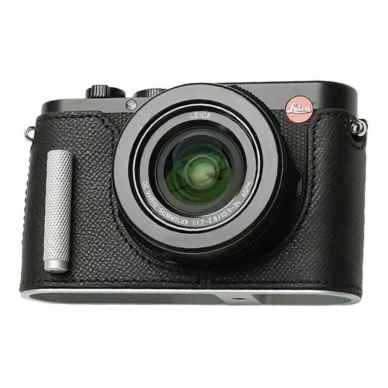 送料無料 ♥ 未開梱 MR.STONE LEICA D-LUX8用 本革ケース クラシック メタルグリップ付 ブラック PTBE012