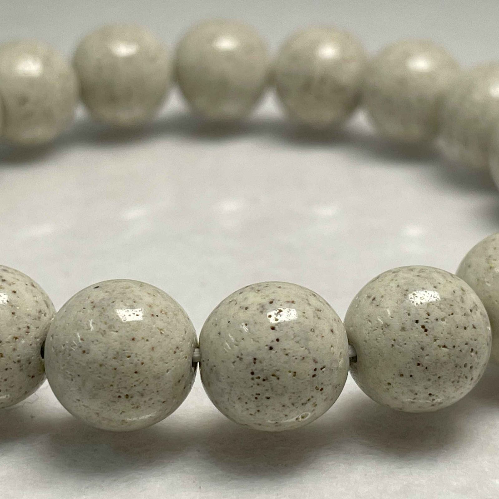 北投石 ブレスレット 珠 10mm 内径 17cm 一点もの 希少 パワーストーン