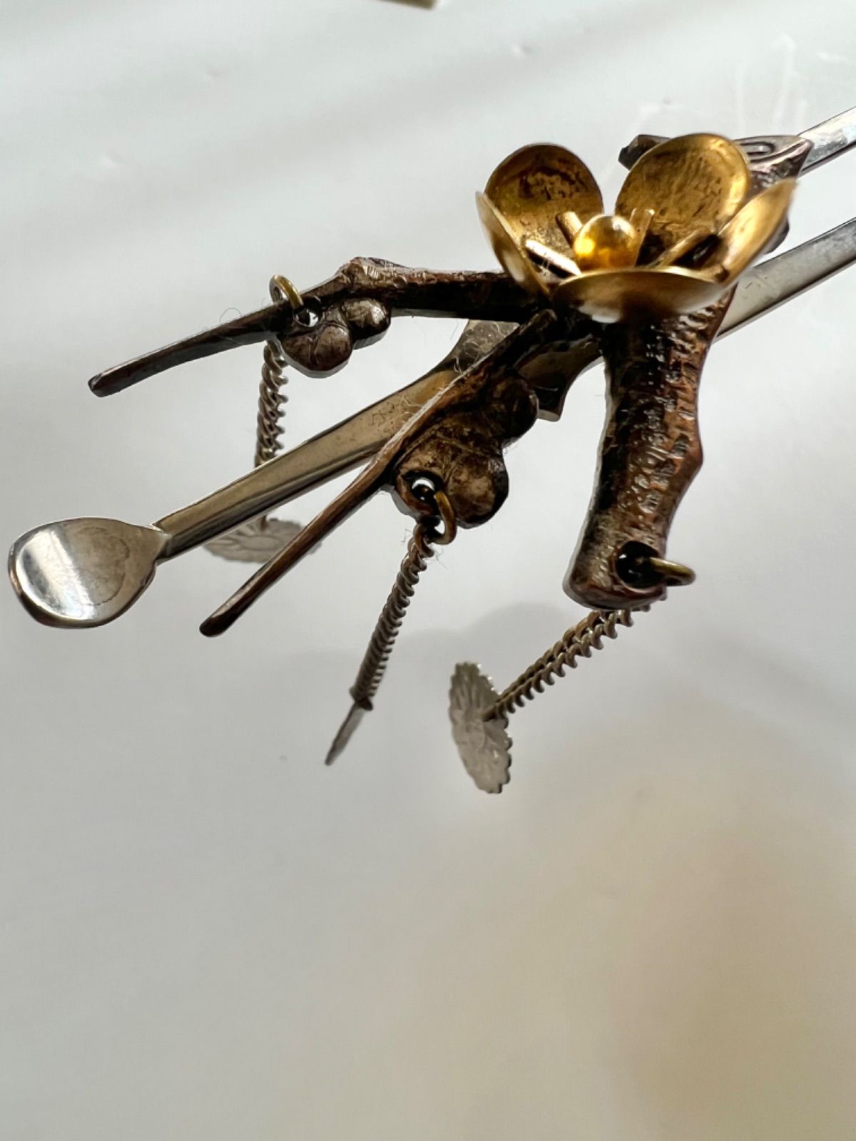  芸者用 梅 波 櫛 前小僧 4点セット 金属簪 日本髪 芸者 舞妓 芸妓 舞踊 舞台 簪 武家娘 かんざし 髪飾り 和装小物