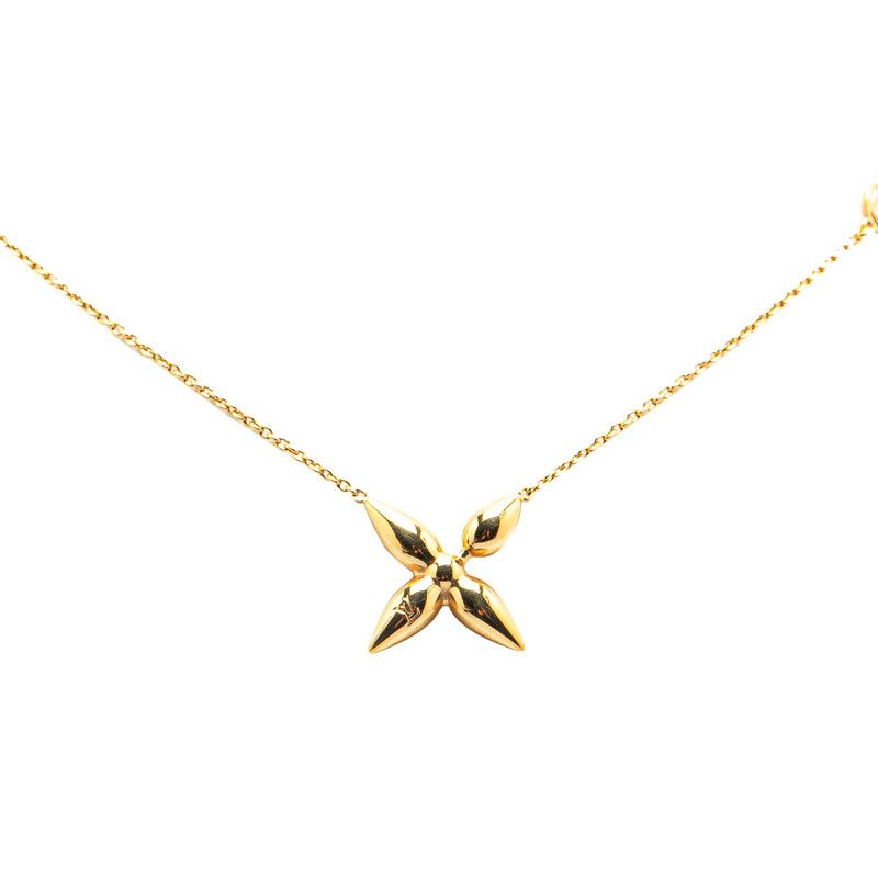 ルイ ヴィトン コリエ ルイゼット チェーン ペンダントネックレス  