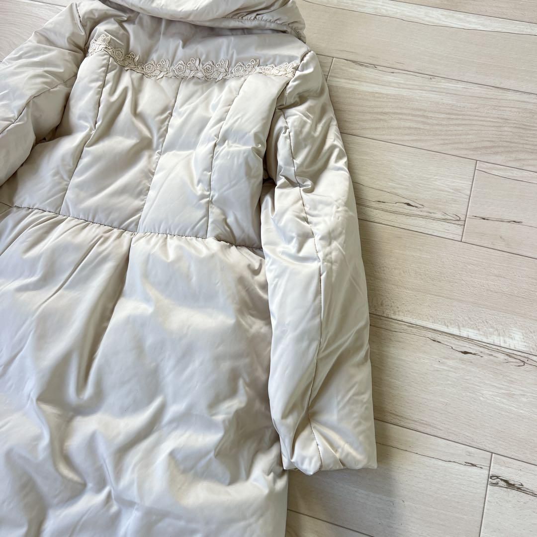 美品】近年タグ スーパービューティー ダウンコート 花リボン