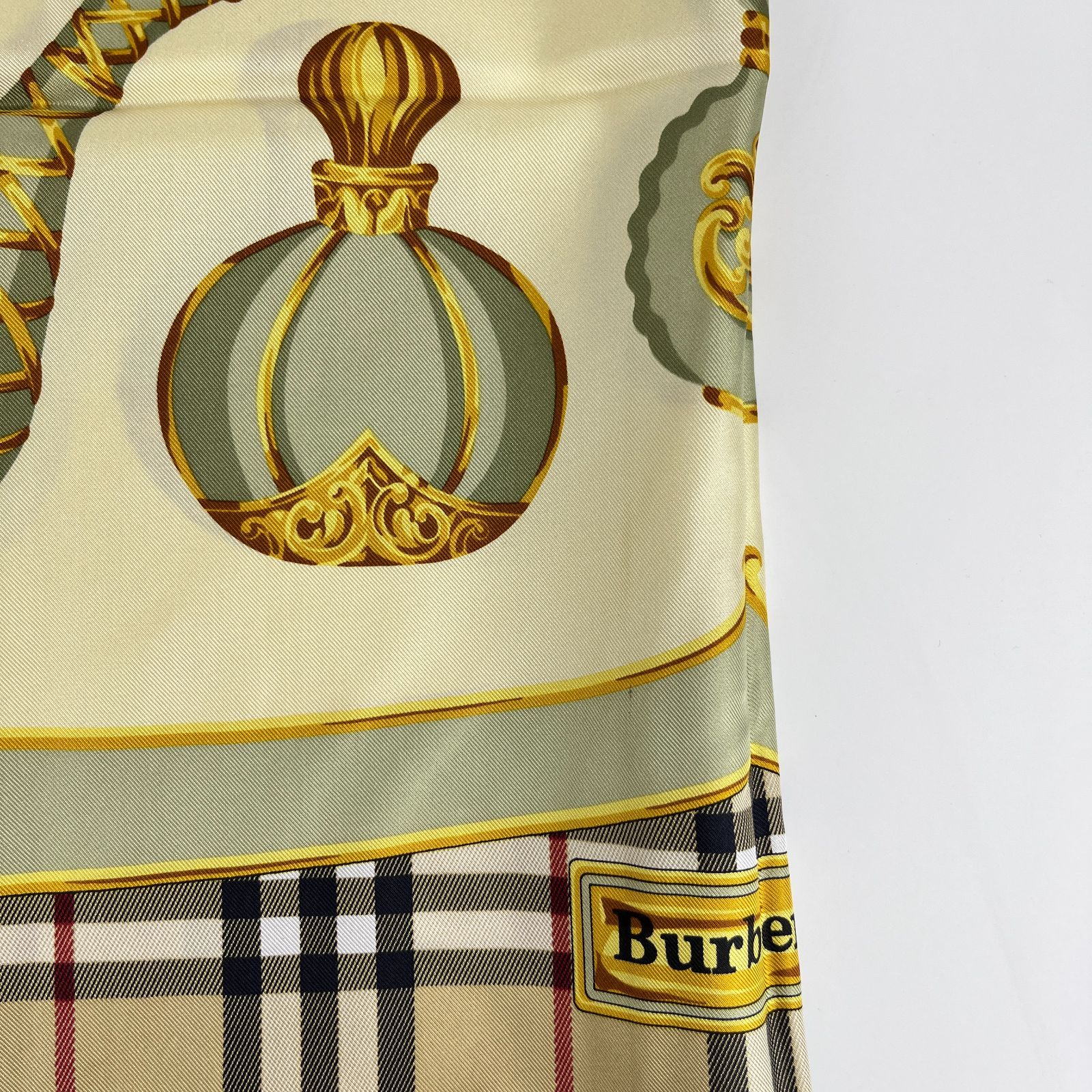 BURBERRY バーバリー グラフィック スカーフ シルク 国内正規品 美品 BURBERRY バーバリー スカーフ HERTG STP BRDR 8053183