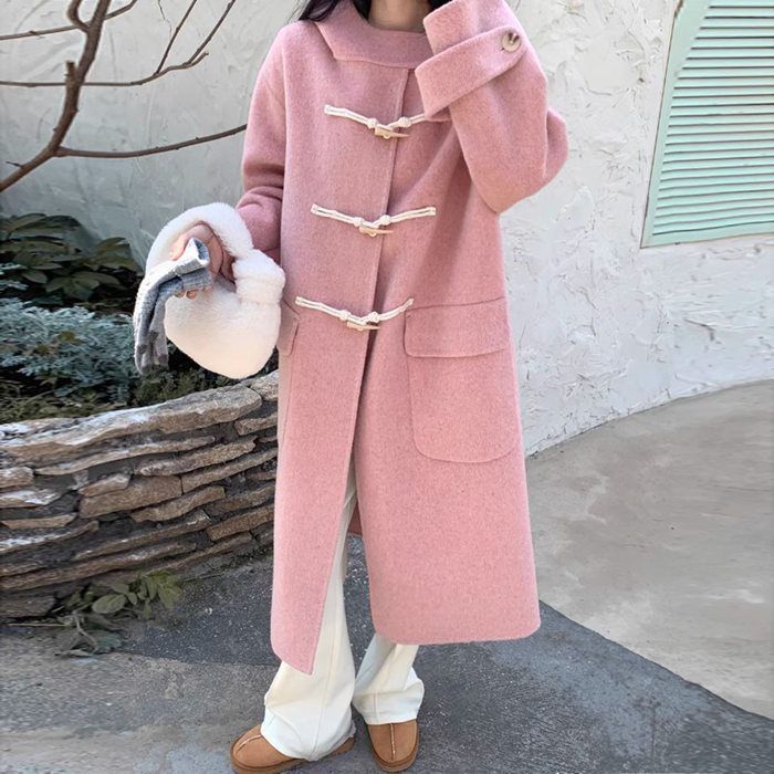 MARGARET HOWELL マーガレットハウエル　ダッフルコート　ベージュ マーガレットハウエルMHL ウールラウンドカラーダッフルコート