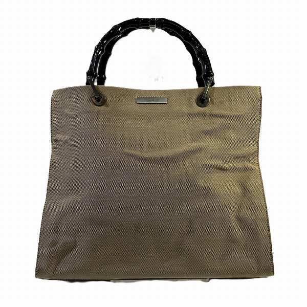 グッチ GUCCI バンブー 002 1010 ナイロンキャンバス バッグ トートバッグ レディース