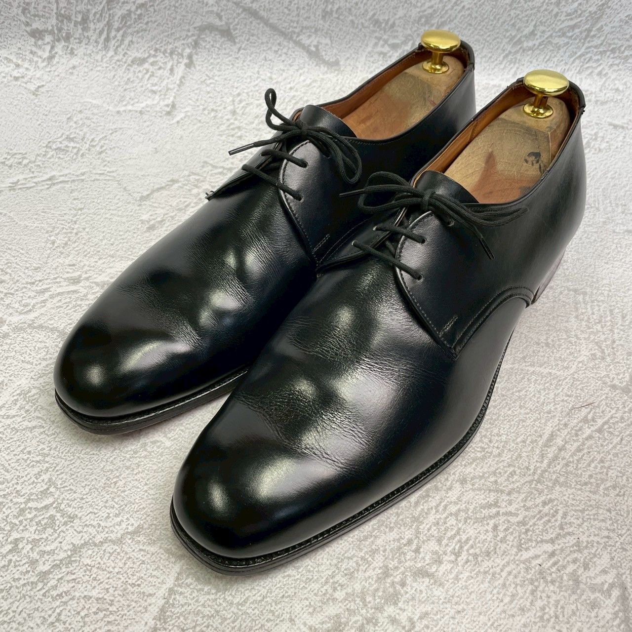 美品】Church's チャーチ 2都市 プレーントゥ 外羽根 3ホール 黒