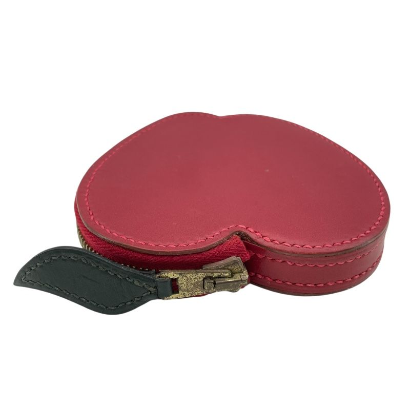 【100%正規品保証 !!!】 エルメス HERMES トゥッティフルッティ アップル コインケース □F刻 ルージュヴィフ GD金具 ボックスカーフ レディース コインケース 着心地