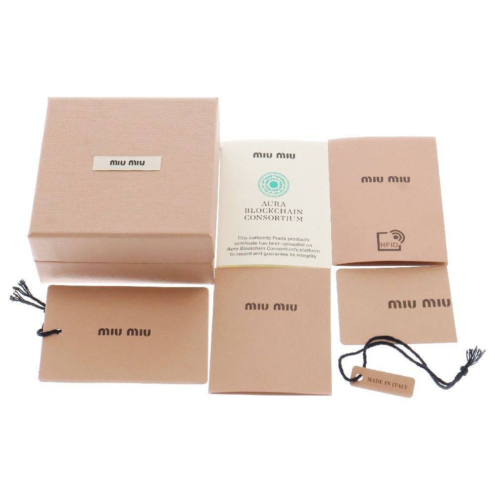 miumiu (ミュウミュウ) ヘアクリップ ベージュ ストロー ヘア  