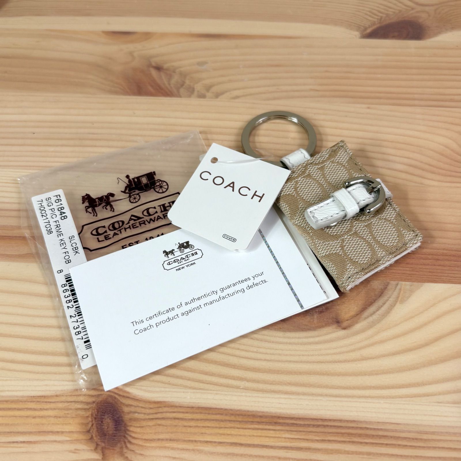 Dead Stock Coach Signature Picture Frame Charm コーチ シグネチャー ピクチャーフレーム チャーム キーホルダー