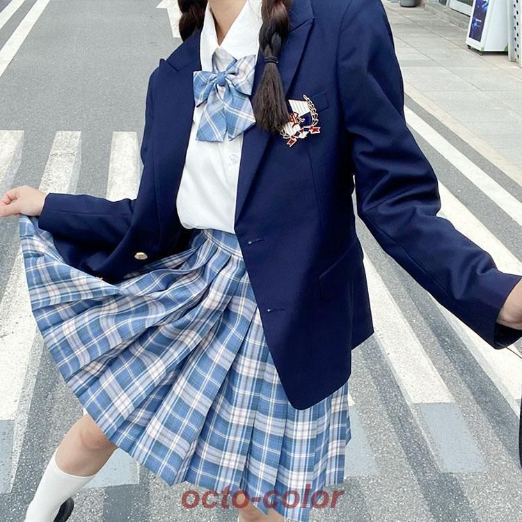 なんちゃって制服 女子高校生 ブレザー スカート セット コスプレ 永き JK 卒業式