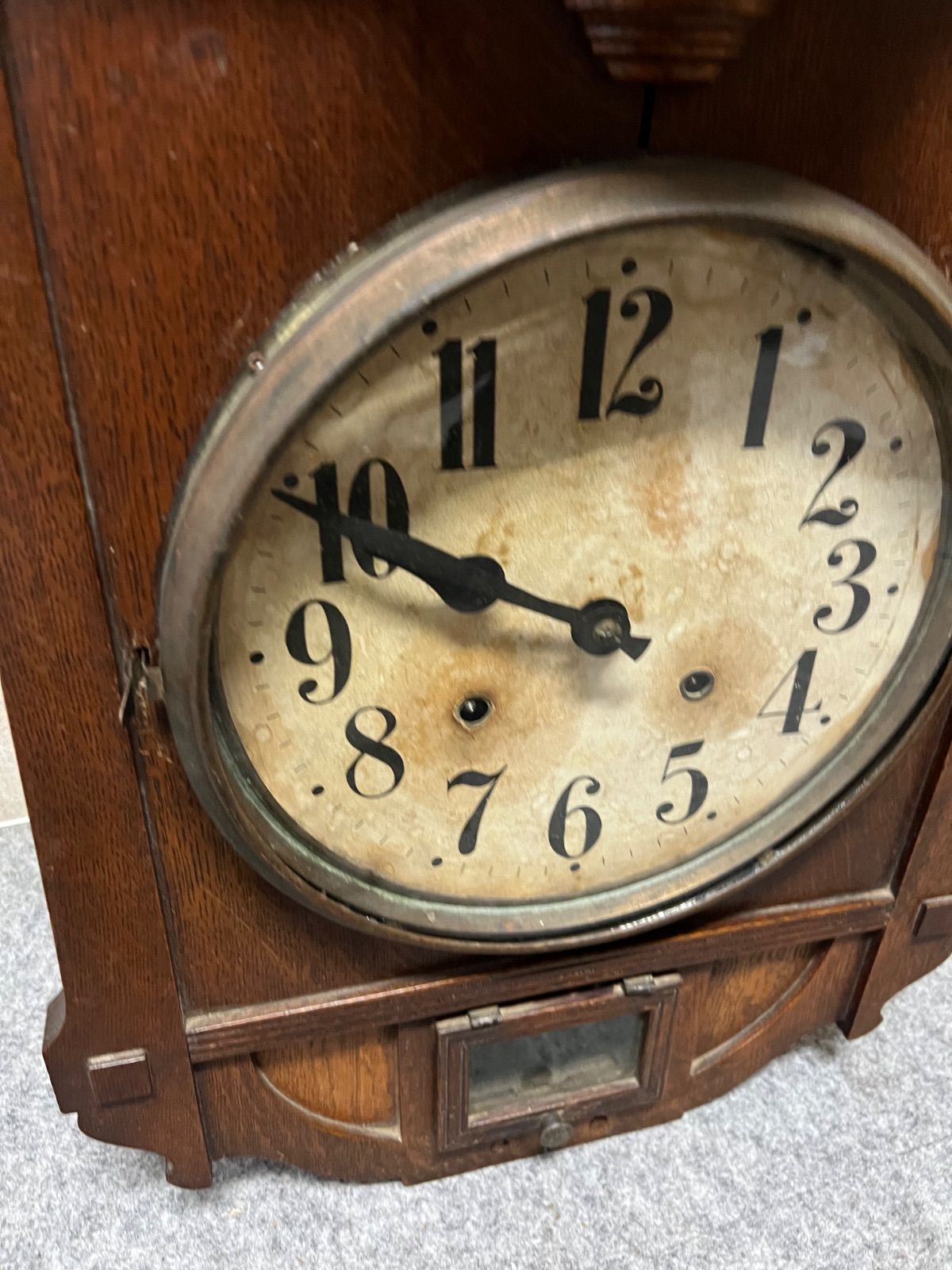 古時計　アンティーク掛時計　ゼンマイ機械　振り子時計　精工舎 アンティーク掛時計 古時計 振り子時計 掛時計 ゼンマイ時計 - メルカリ