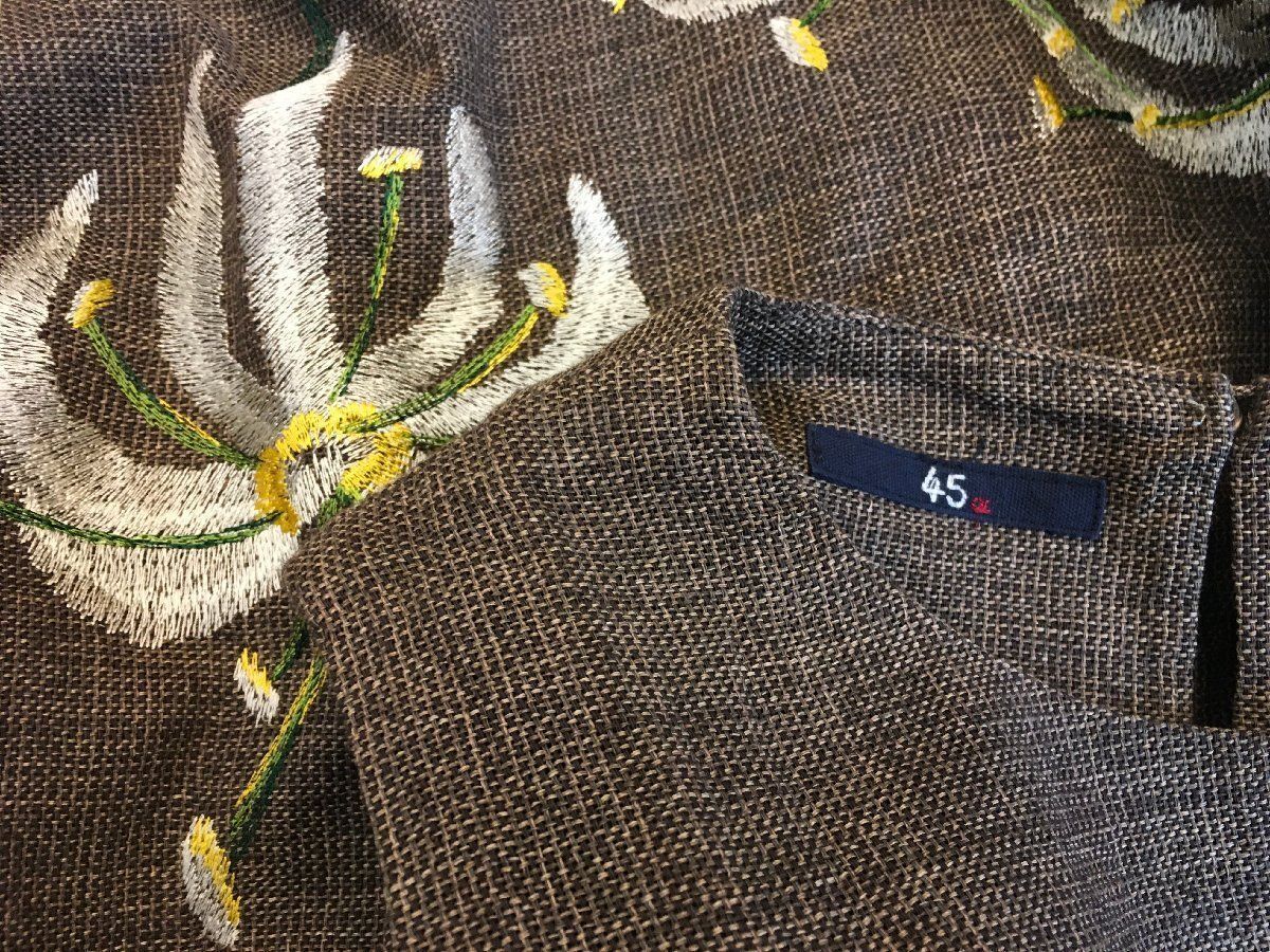 極美品 45r フォーティファイブアール ギマ アロハ 刺繍