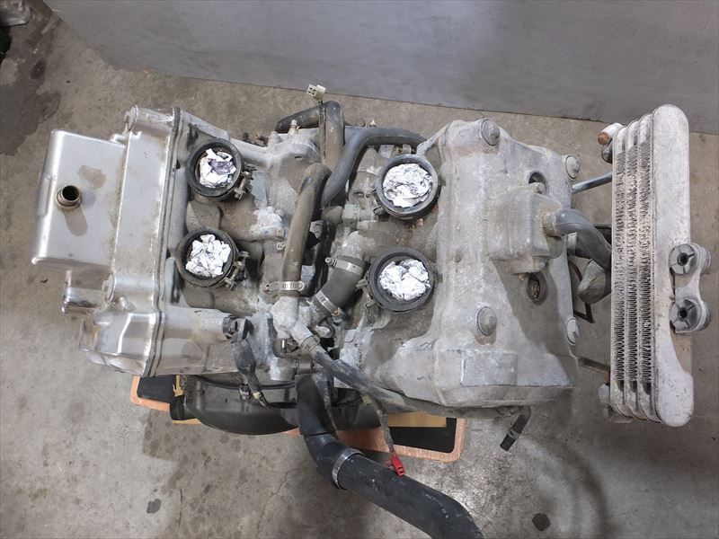 HONDA  HONDA VFR800P エンジン RC49 ポリス VFR800 RC46 ホンダ VFR 当時物 部品取り　(24-0227-25) ホンダ HONDA VFR800P エンジン RC49 ポリス VFR800 RC46 ホンダ VFR