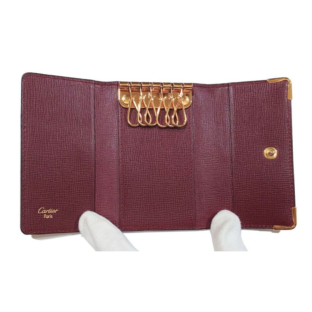 Cartier カルティエ マストライン 6連キーケース レザー ボルドー