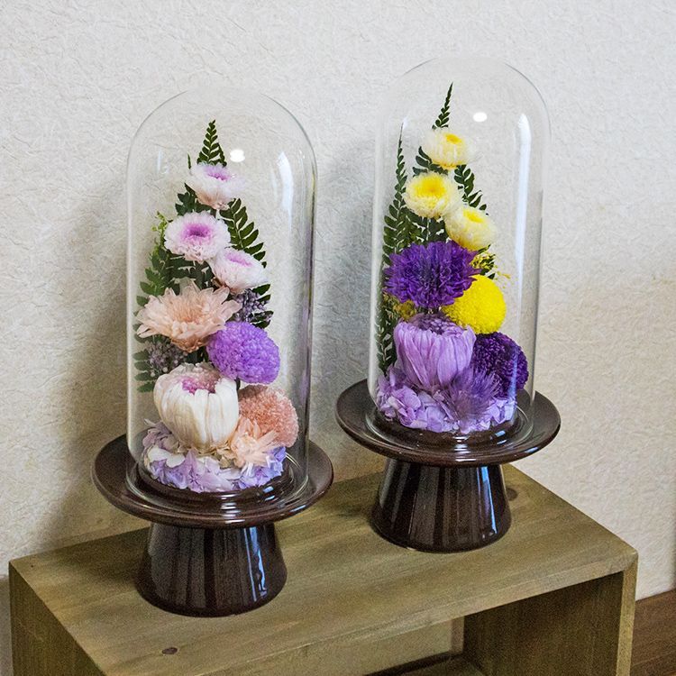 お供え用 プリザーブドフラワーアレンジ作品