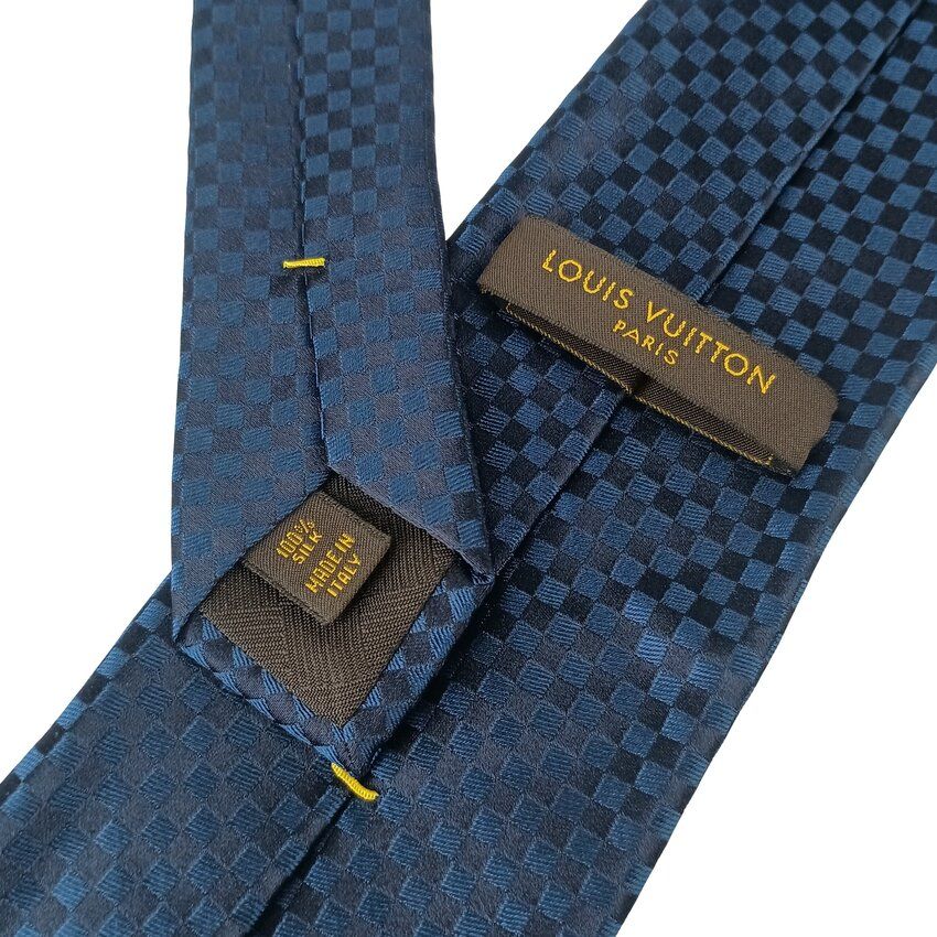 ルイヴィトン マイクロダミエ ネクタイ ネイビー 楽天市場】ルイヴィトン LOUIS VUITTON ネクタイ クラヴァット