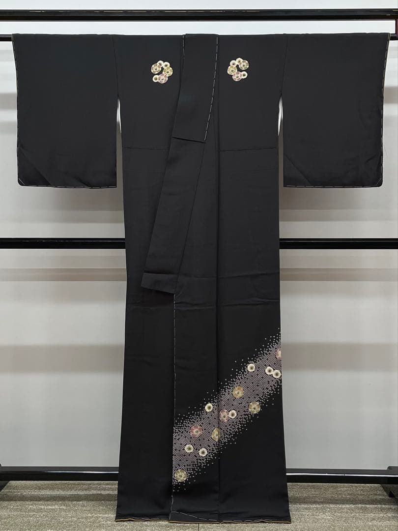 こむさでもーど 付け下げ 落款入 正絹 躾糸付き ガード加工済