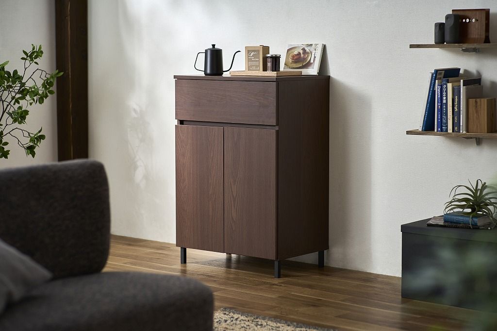 幅約59.5×奥行約39.8×高さ約87.7cm キッチン収納