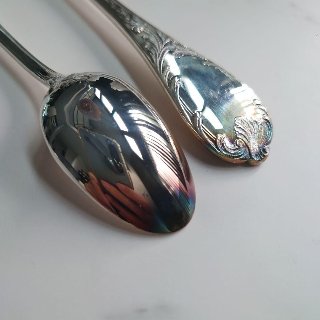 クリストフル 変色お手入れ参考 処理での変化