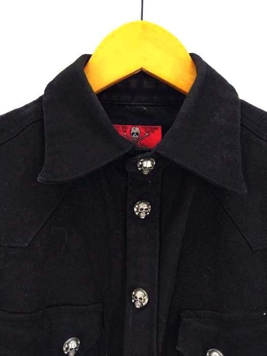 CREAM SODA デニムジャケット スカルボタン LL クリームソーダ CREAM SODA スカルボタン デニムウエスタンジャケット