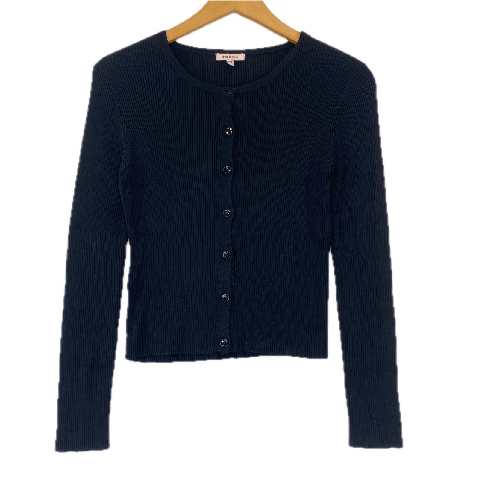 TOCCA トッカ リブニットカーディガン sizeXS/ブラック - メルカリ