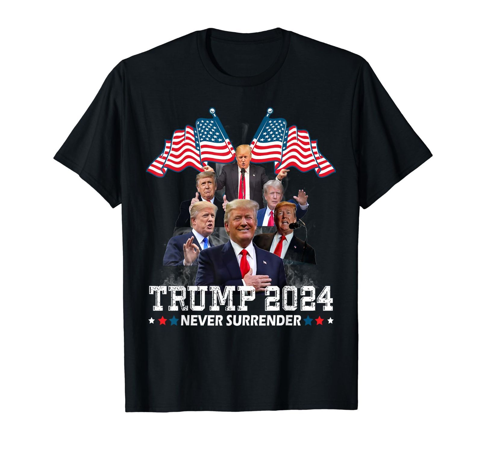 ドナルド・J・トランプ大統領 2024 Never Surrender Tシャツ - メルカリ