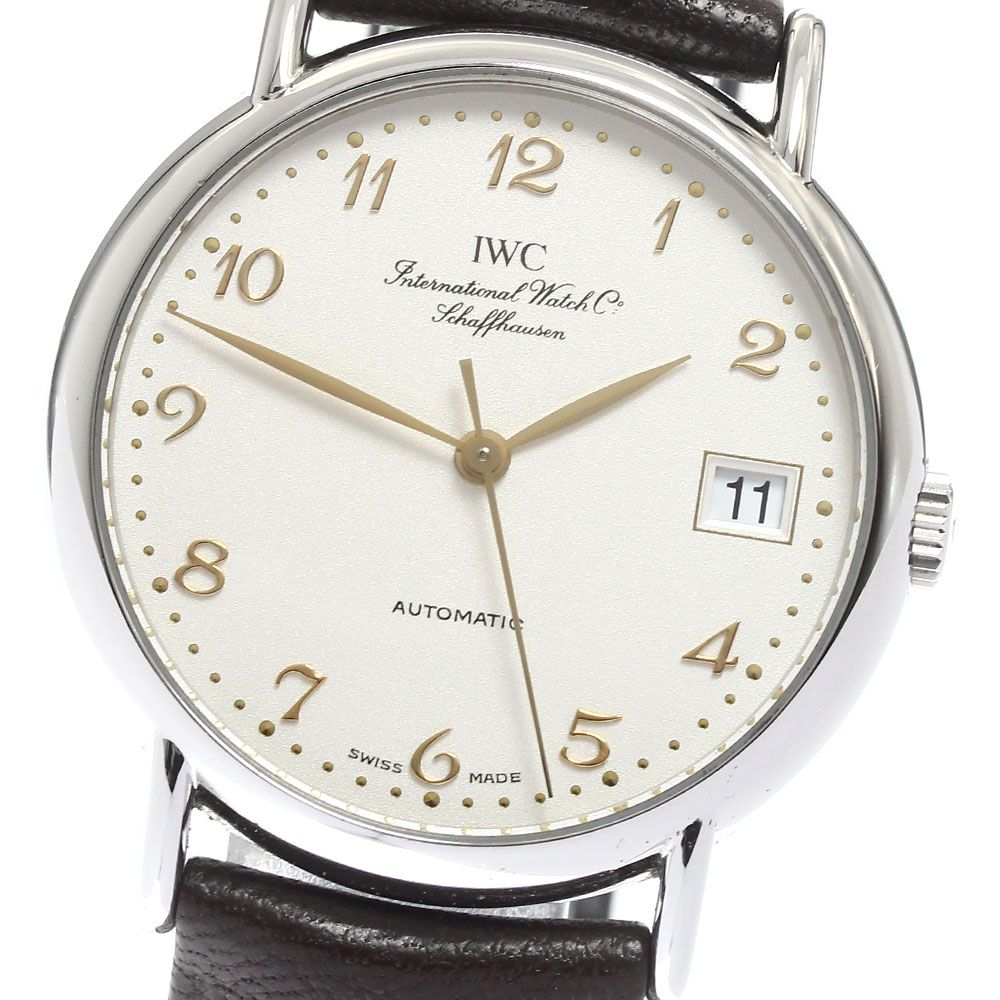 IWC IWC SCHAFFHAUSEN IW351314 ポートフィノ デイト 自動巻き メンズ保証書付き_911408