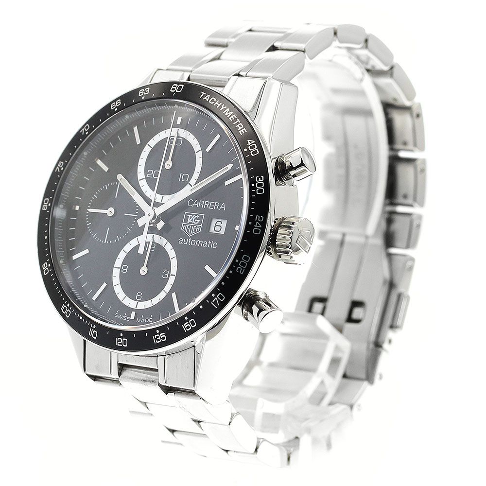 本日限定【箱付・極美品】タグ・ホイヤー カレラ クロノグラフcv2010-4 中古)TAG HEUER タグ・ホイヤー カレラ クロノグラフ