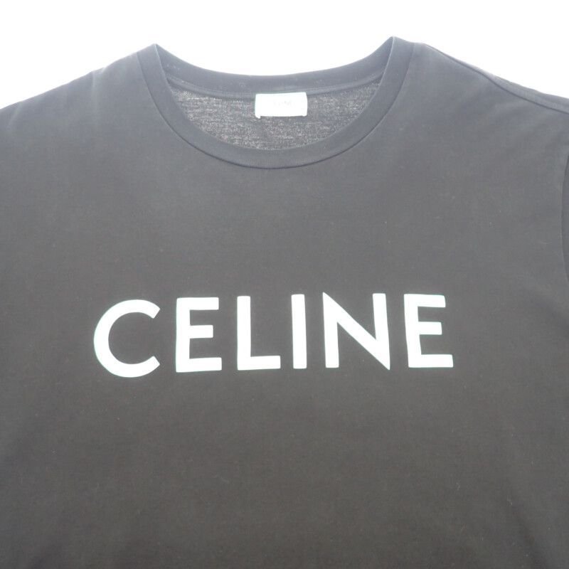 正規品 美品CELINE ブラック 半袖 Tシャツ 極美品□CELINE セリーヌ