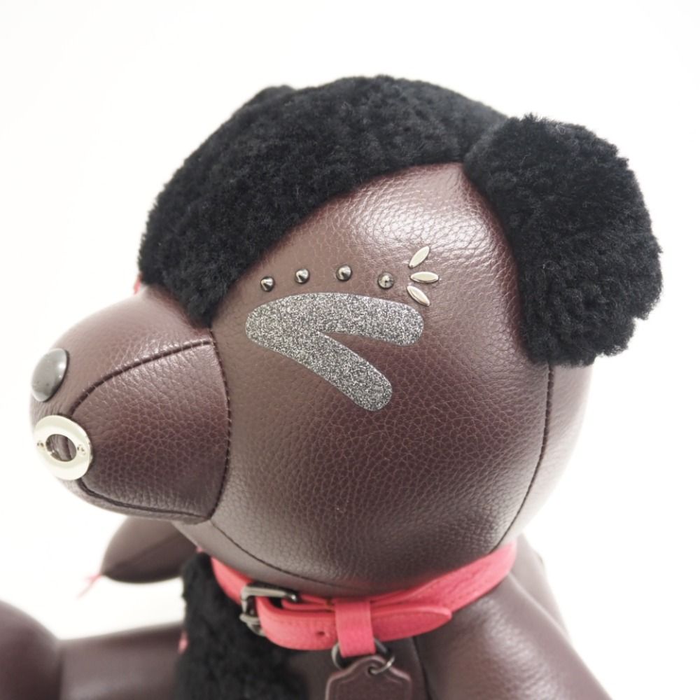 とっておきし福袋 COACH/コーチ 55359 ぬいぐるみ レザー くま テディベア ぬいぐるみ