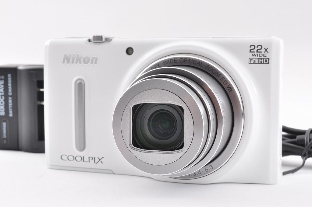 Nikon ニコン Coolpix S9600 良い ホワイト 16.0MP 光学22倍ズーム