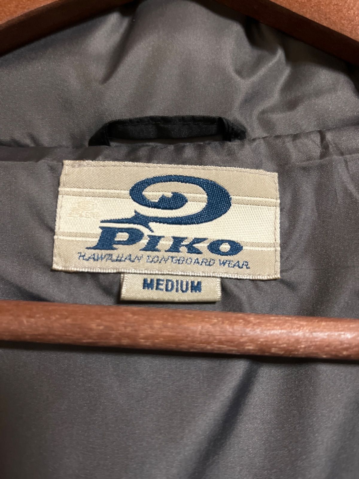 PIKO ピコ ダウンジャケット 刺繍ロゴ 立体ロゴ 90s スタンドカラー