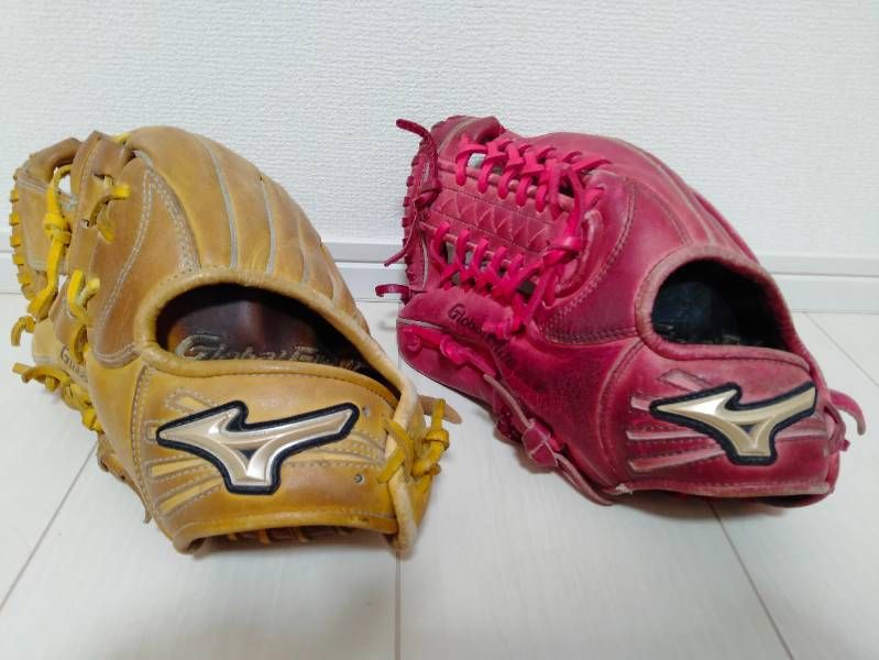 2点セット Mizuno Global Elite RG 軟式 少年用 左利き 左投げ ミズノ