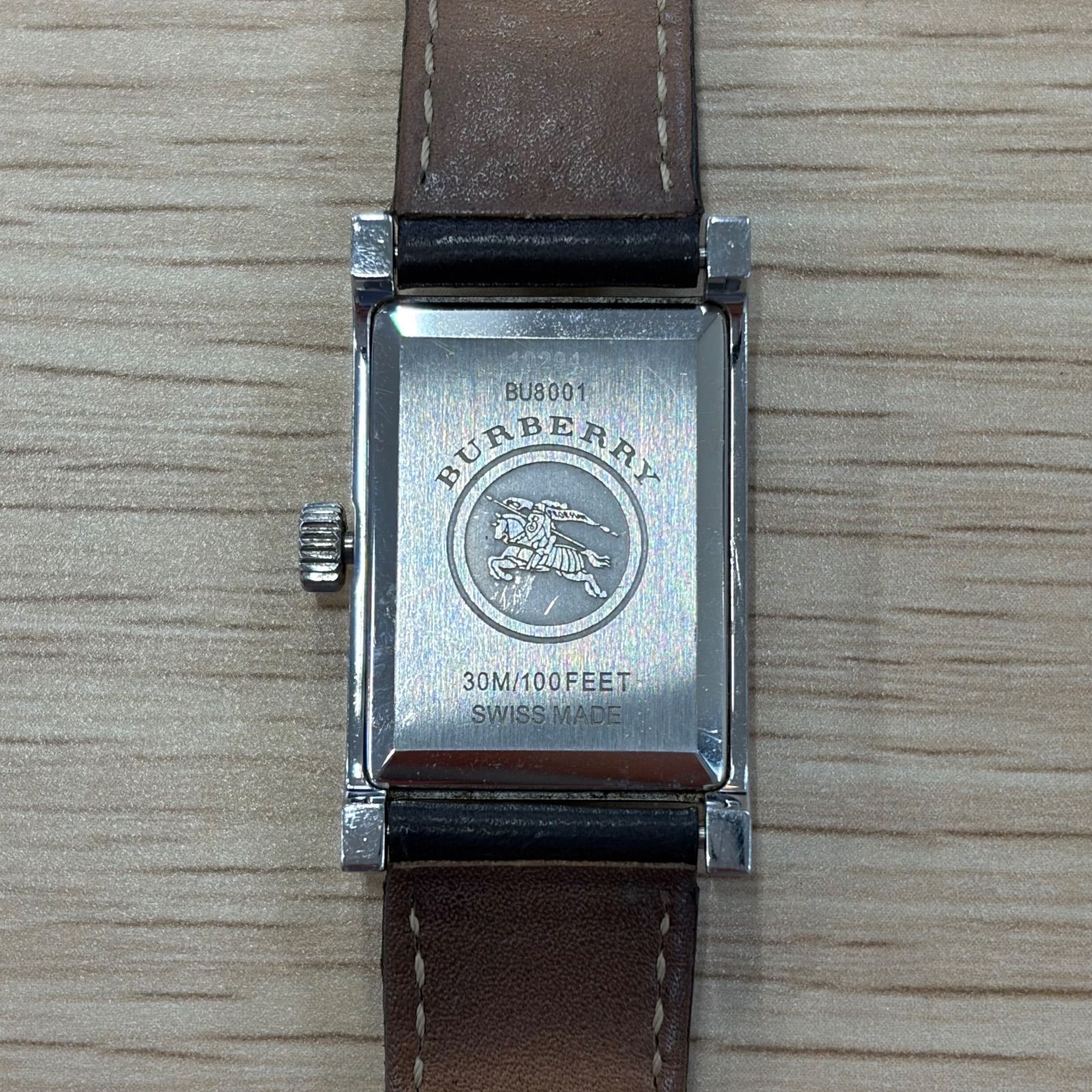 希少】BURBERRY バーバリー 腕時計 レクタンギュラ BU8001 - メルカリ