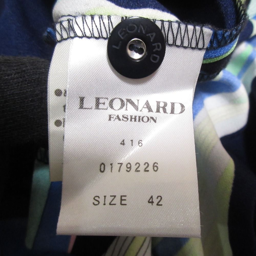 LEONARD FASHION 花柄長袖カンカンチュニック 42（近年 大きい