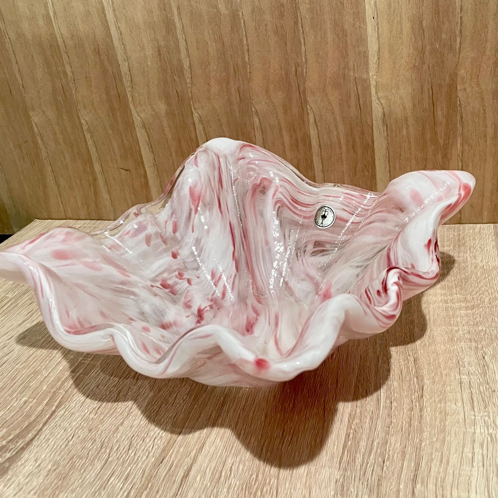 iwata 岩田ガラス 花瓶 工芸ガラス アンティー ク レトロ 000000