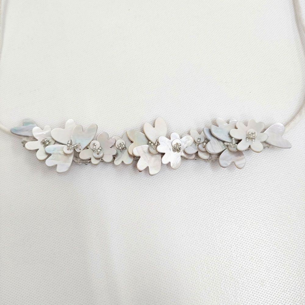 45R/45rpm シェルフラワーのチョーカー 定価37400円 ネックレス 24SS  