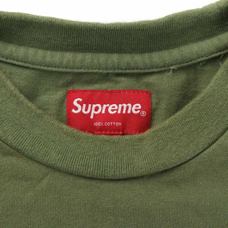 SUPREME シュプリーム★Woven Labelロゴ長袖Tシャツ シュプリーム SUPREME 20AW Woven Label L/S Tシャツ カットソー