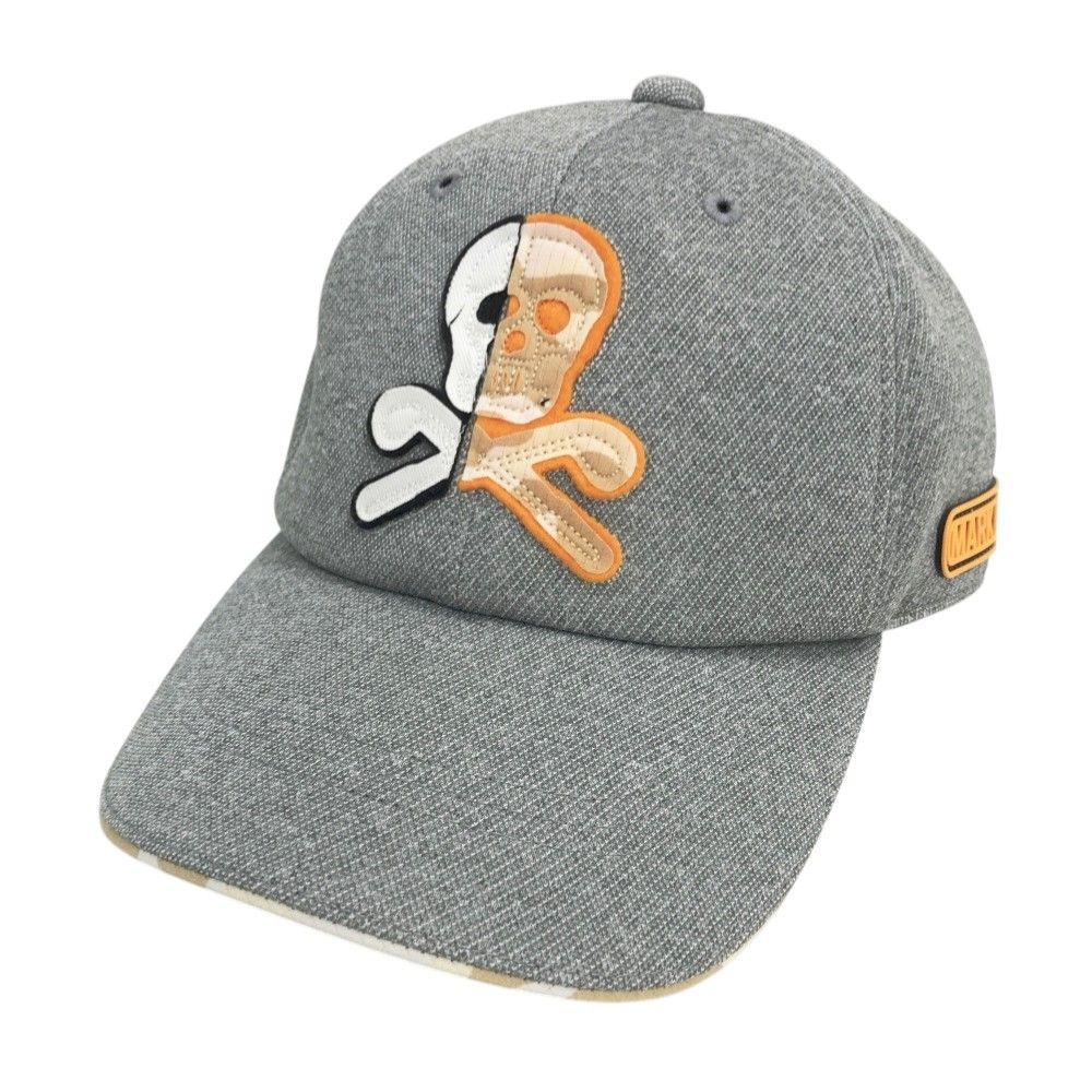 MARK & LONA ゴルフバイザー スカルワッペンサンバイザー