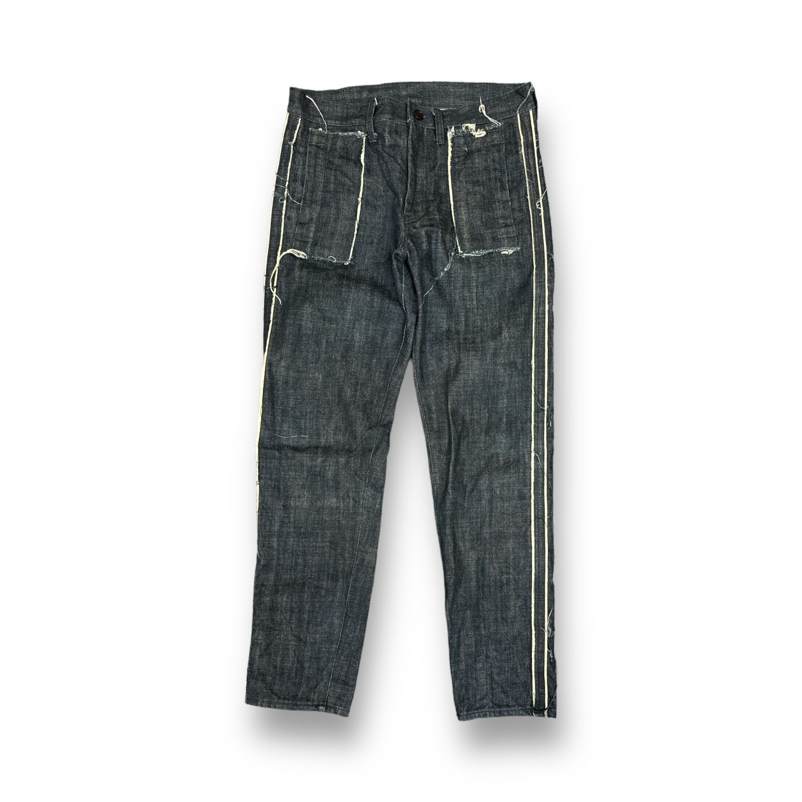 Yohji Yamamoto POUR HOMME 15SS カットオフデニムパンツ ジーンズ 
